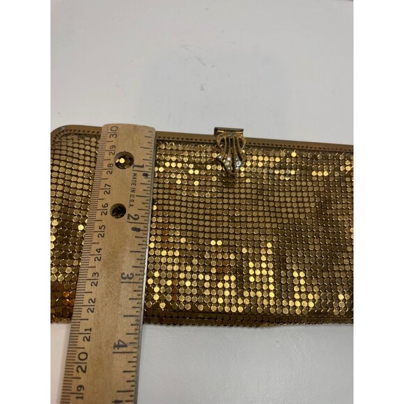 VTG MCM Gold Mesh Evening Wallet Purse W Germany - Picture 3 of 14